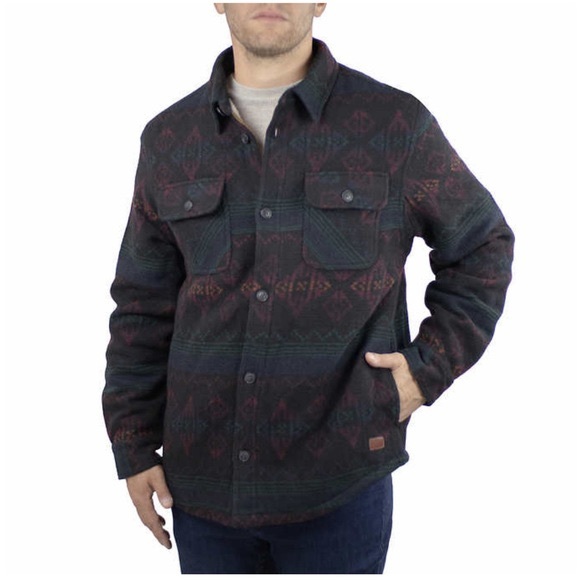 Jachs Men's Wool Blend Sherpa Lined Flannel Shirt Jacket Size: XXL NWOT - Picture 3 of 13